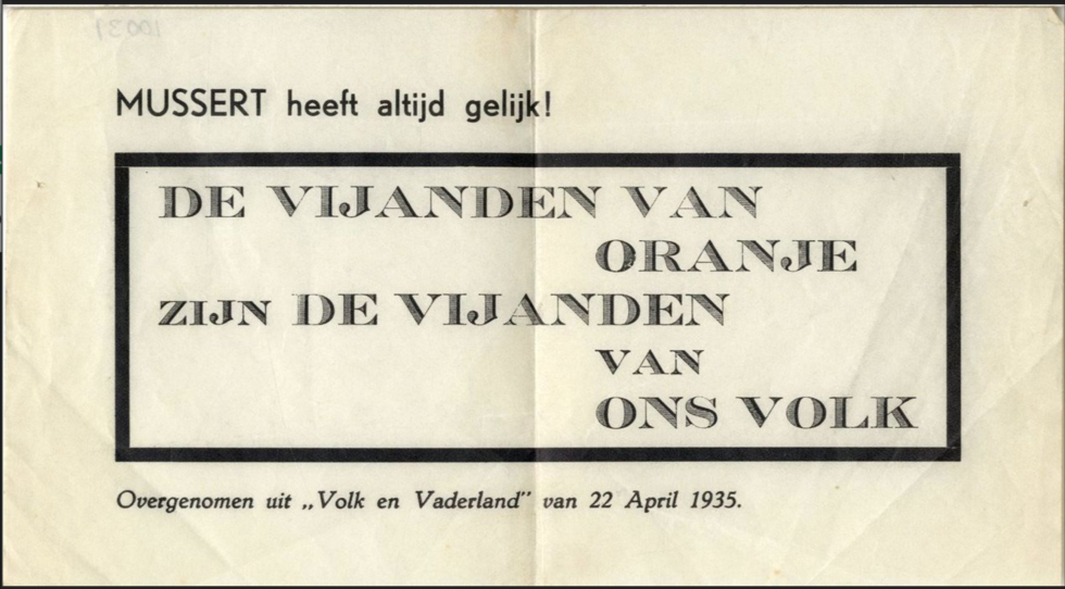 De NSB Allen tegen allen